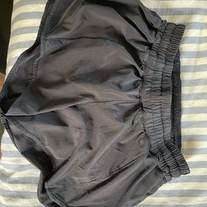 Lululemon hotty hot 4” short, black, size 6